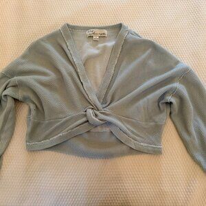 Vintage Havana Long sleeve Cover up top- Size S